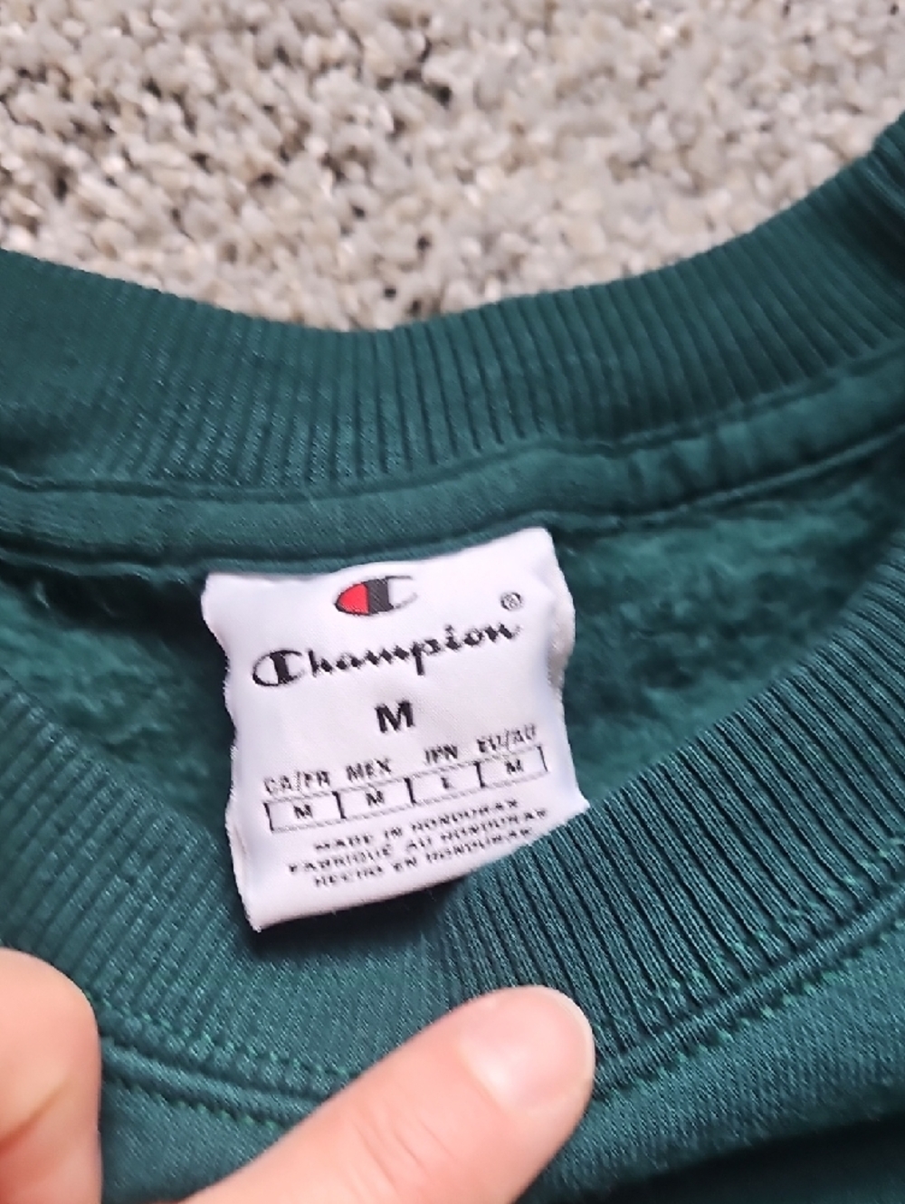 Champion Dark Green University Graphic Crewneck Sweatshirt - Picture 3 of 4